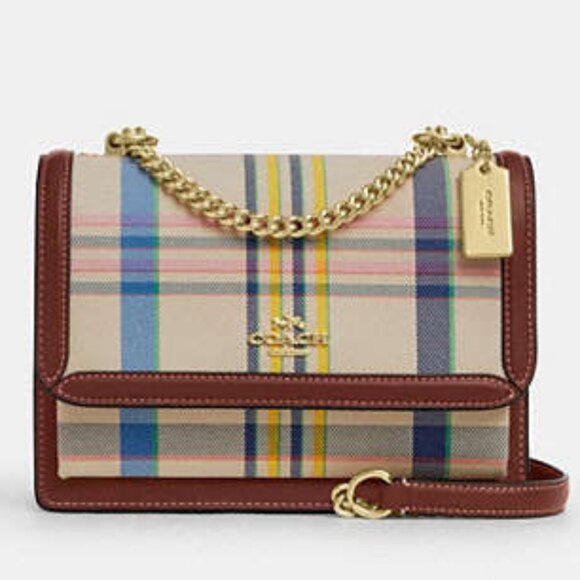 Klare Crossbody Bag With Plaid Print - Picture 14 of 14